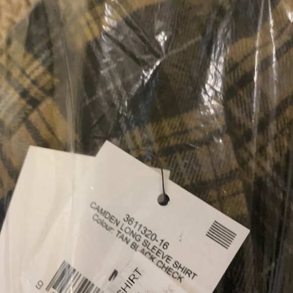 NWT Cotton on Camden Long Sleeve Shirt Long Sleeve Plaid Button Down - Picture 5 of 6